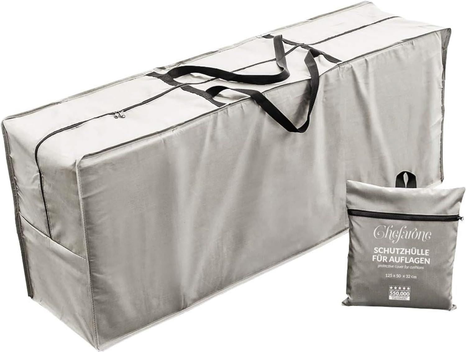 Hochwertige Chefarone Auflagenbox Tasche 420D Wasserdicht geeignet fuer Gartenpolster Variante 259