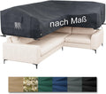 Hochwertige L Form Abdeckung nach Mass geeignet fuer Ecksofas Rattansofas Lounge Gartensofa Qualitaet Oxford 600D wasserdicht ausgestattet mit versiegelten Naehten Robustes Zubehoer Made in EU Variante 407