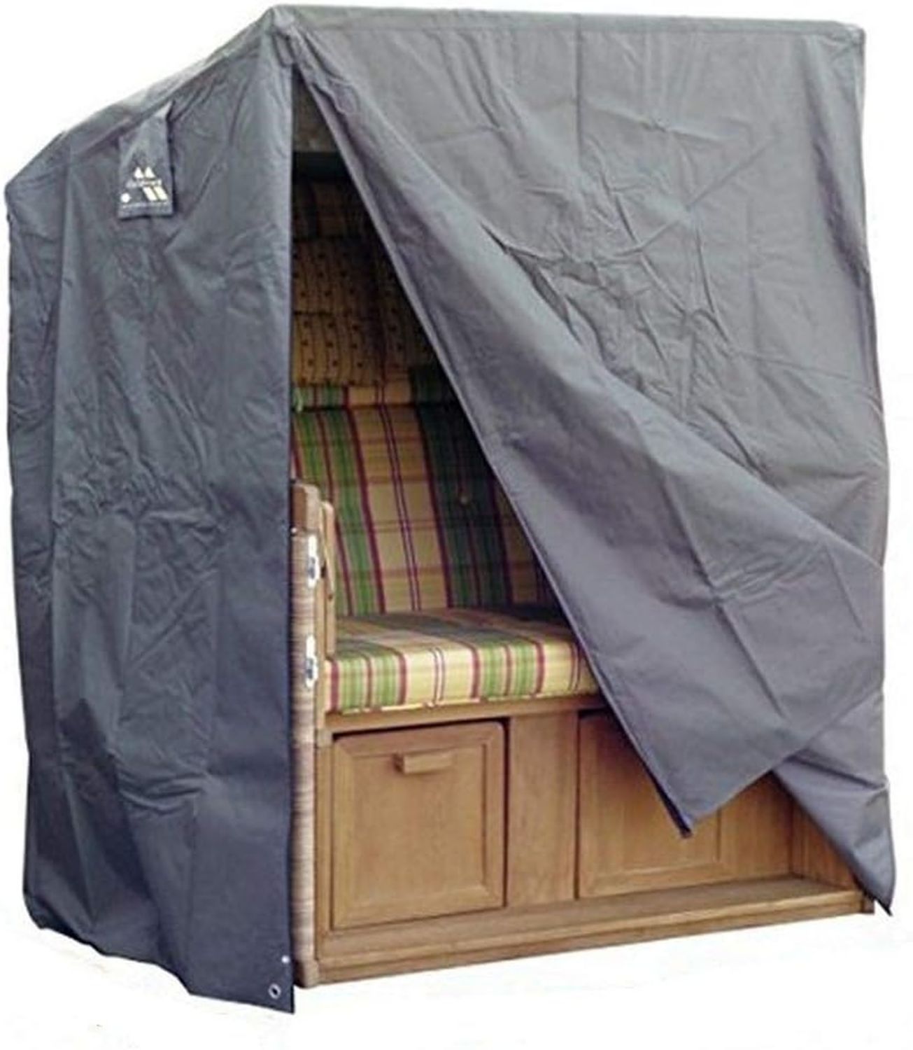 Hochwertige Strandkorb Schutzhaube Classic 165 140 x 152 x 95 cm wasserdicht Abdeckung Polyester PVC ausgestattet mit Reissverschluss Variante 514