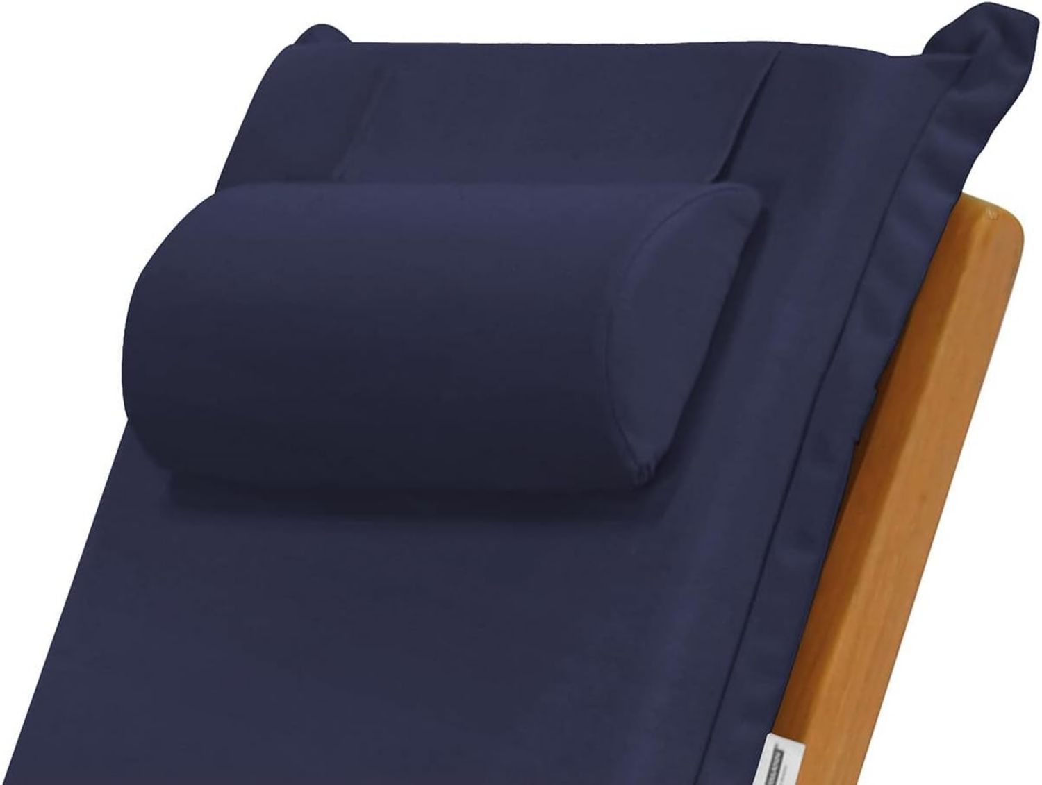 Hochwertige Wiechmann Nackenkissen blau geeignet fuer Sonnenliege waschbar und Made in Germany Variante 140