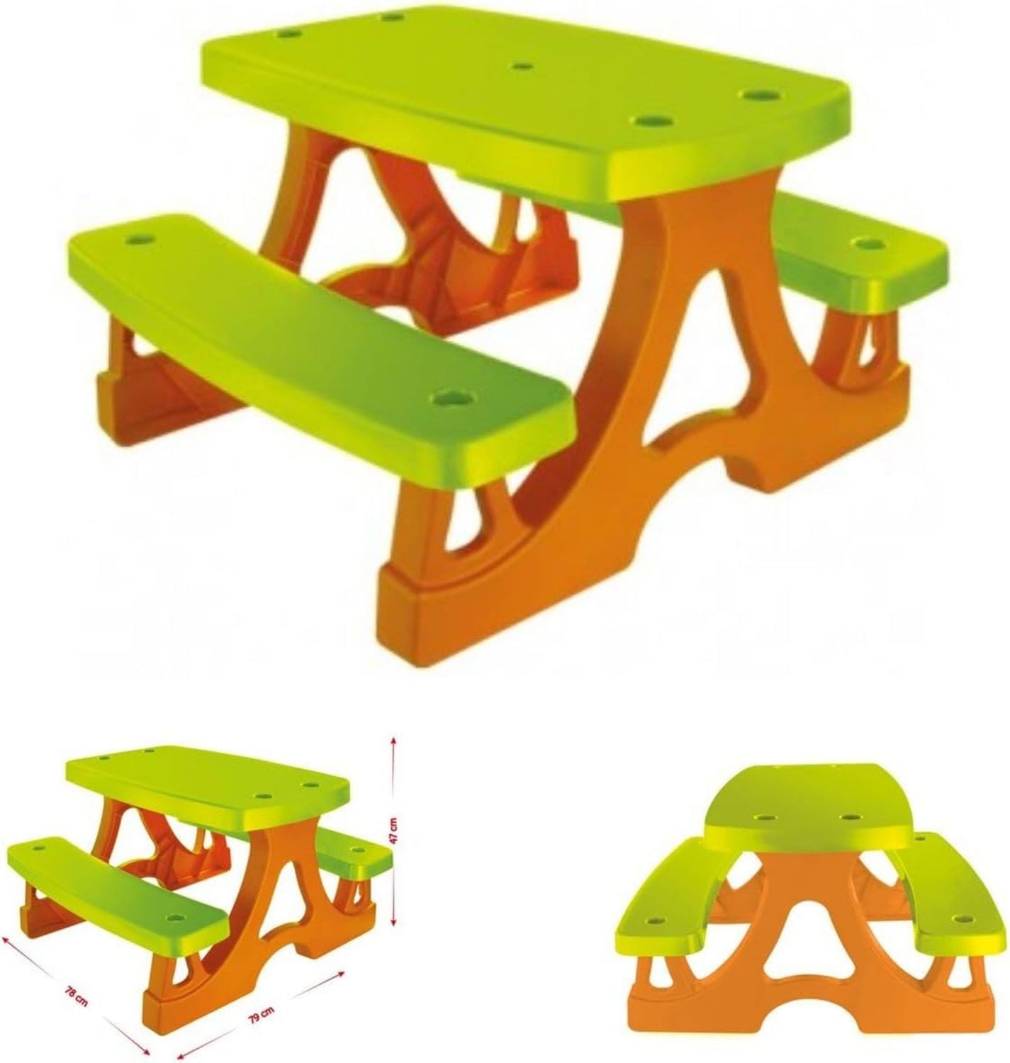 Hochwertige Mochtoys Gartenmoebel Bunt 80 x 47 x 21 5 cm Variante 530